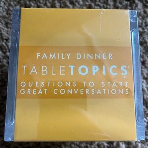 Family Dinner Conversation Starter - Yellow